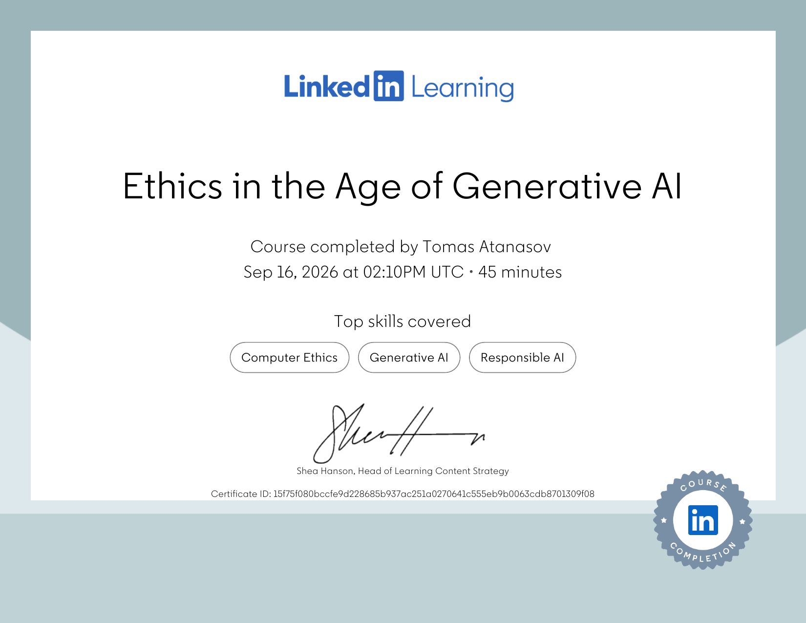 Ethics in the Age of Generative AI