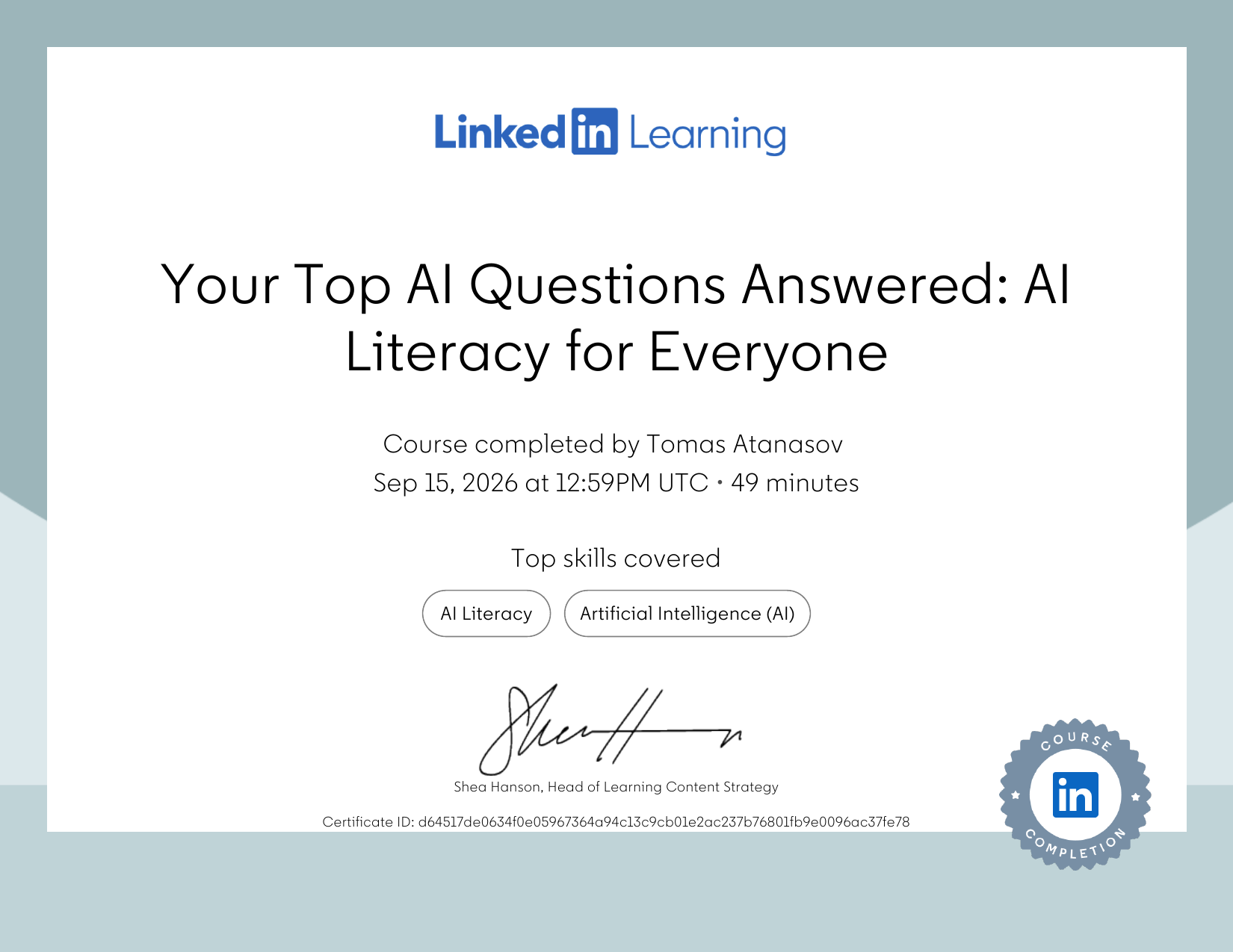AI Literacy for Everyone